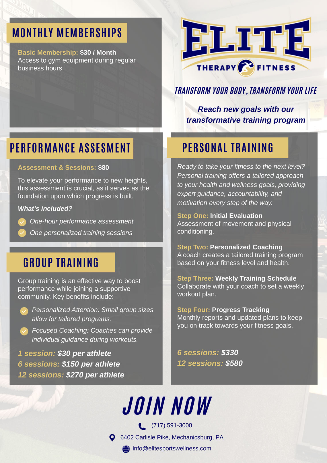 Sports Performance Flyer